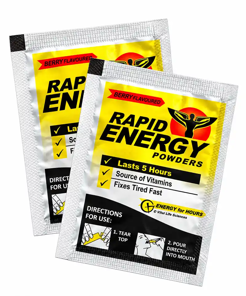 rapid Energy Drink Mix sachet 2 Rapid Energy Powders